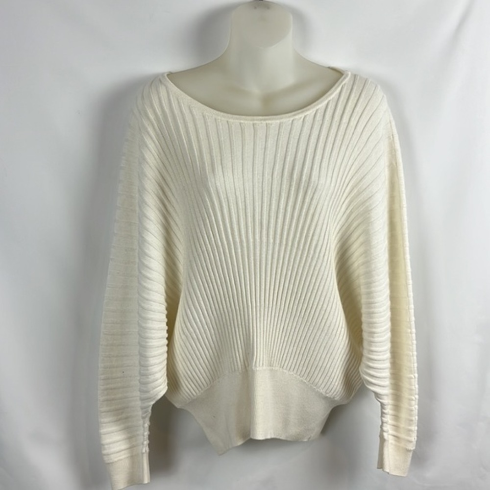 Anthropologie Ivory Karla Boat Neck Alpaca Blend Pullover Sweater Size XS - Picture 5 of 10